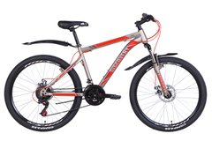 Купити Велосипед 26" Discovery TREK DD 2021 (серо-красный (м)) з доставкою по Україні