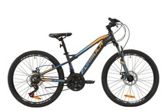 Купити Велосипед 24" Formula BLACKWOOD 2.0 2020 (серый с голубым и оранжевым (м)) з доставкою по Україні