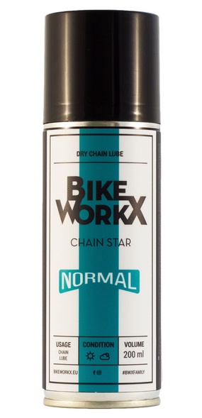 Купить Смазка для цепи BikeWorkX Chain Star “normal” спрей 200 мл. с доставкой по Украине