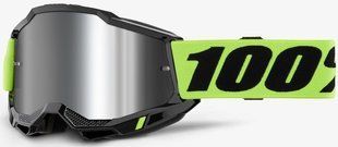 Очки 100% ACCURI 2 Goggle (Neon Yellow), Mirror Silver Lens
