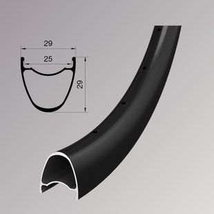 Купити Обід Remerx S-DISC RX 5025, 28'', 622x25, 24 отв., FV, чорний анодований, E-Bike, безкамерний з доставкою по Україні