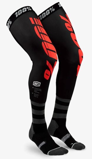 Шкарпетки Ride 100% REV Knee Brace Performance Moto Socks (Red), L/XL, L/XL
