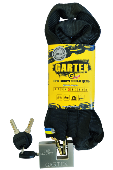 Купить Противоугонная цепь GARTEX S1-light-1500-003 (толщина цепи 5мм) с доставкой по Украине
