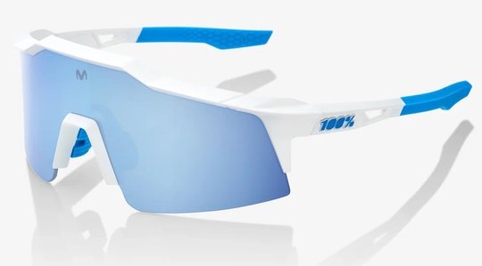 Окуляри Ride 100% SPEEDCRAFT SL - Movistar Team White - HiPER Blue Multilayer Mirror Lens, Mirror Lens, Mirror Lens
