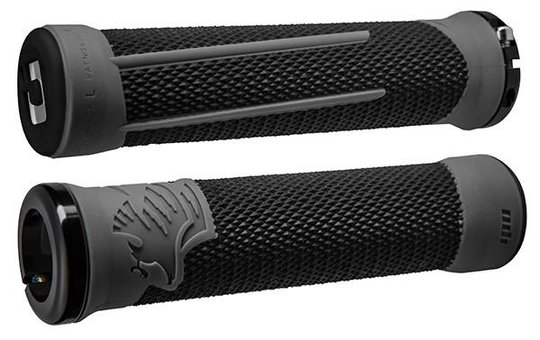 Купити Грипси ODI AG-2 Black/Graphite w/ Black clamps (чорно-графітові з чорними замками) з доставкою по Україні