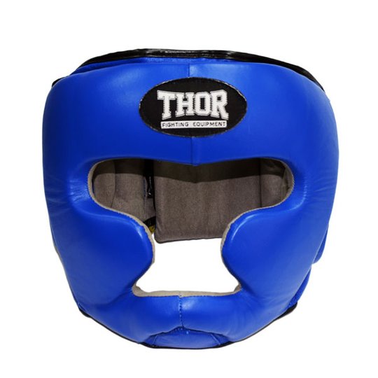 Шолом для боксу THOR 705 S / шкіра / синій