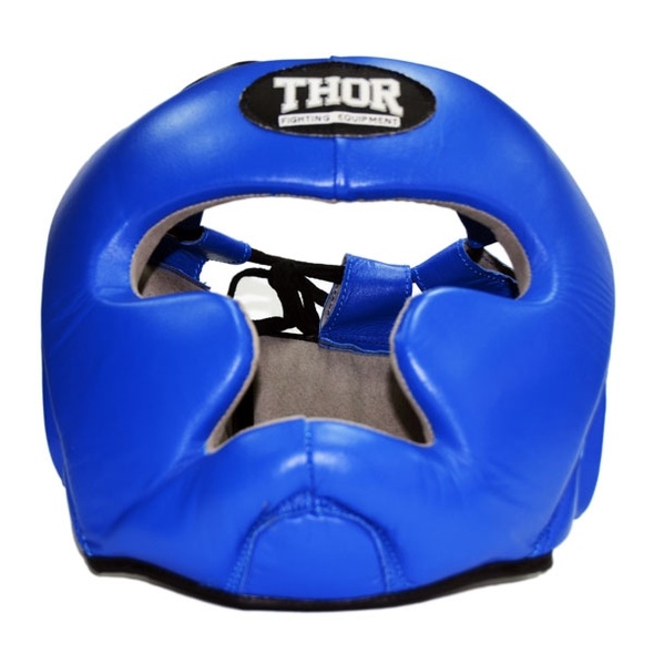 Шлем для бокса THOR 705 S /Кожа / синий