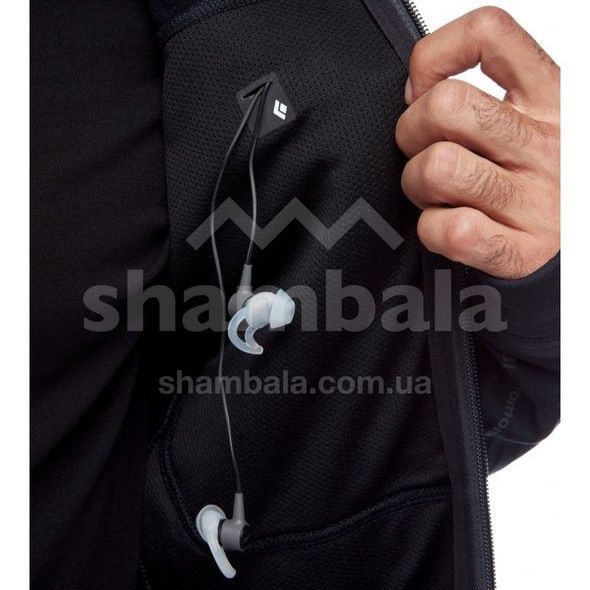 Женская флисовая кофта с рукавом реглан Black Diamond Factor Hoody, L - Black (BD 744080.0002-L)