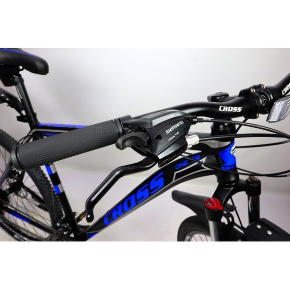 Купити Велосипед Cross Hunter 27.5" 17" Чорний-Синій з доставкою по Україні