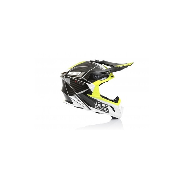 Шлем ACERBIS Steel CARBON (2XL) (White/Yellow)