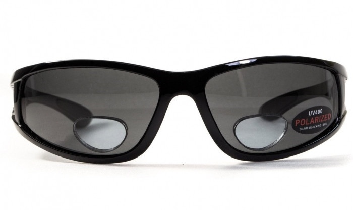 Біфокальні поляризаційні окуляри BluWater Bifocal-3 (+2.0) Polarized (gray) сірі