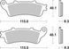 Тормозные колодки SBS Standard Brake Pads, Ceramic (735HF)