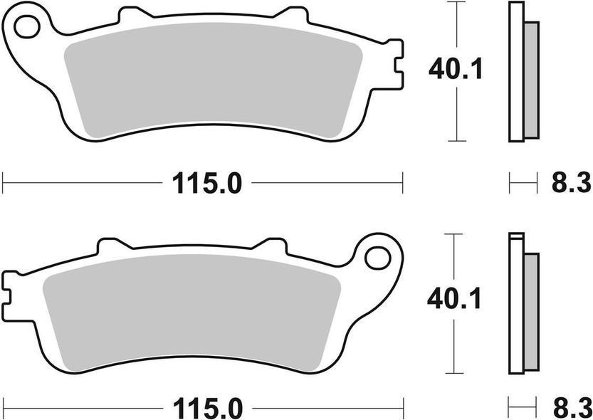 Тормозные колодки SBS Standard Brake Pads, Ceramic (735HF)