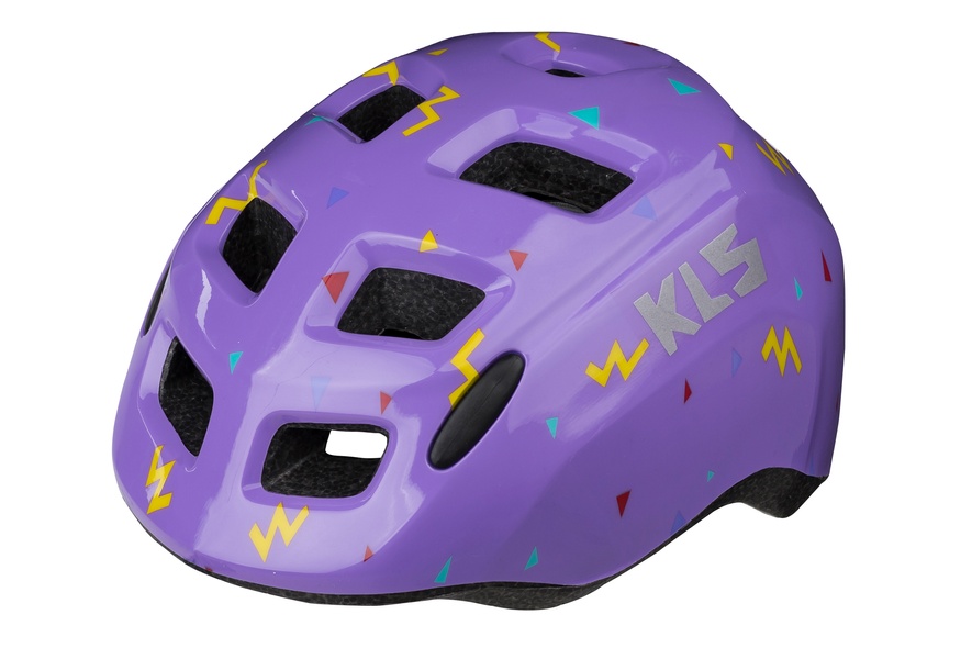 Шлем KLS Zigzag детский фиолетовый S (50-55cм), Детские