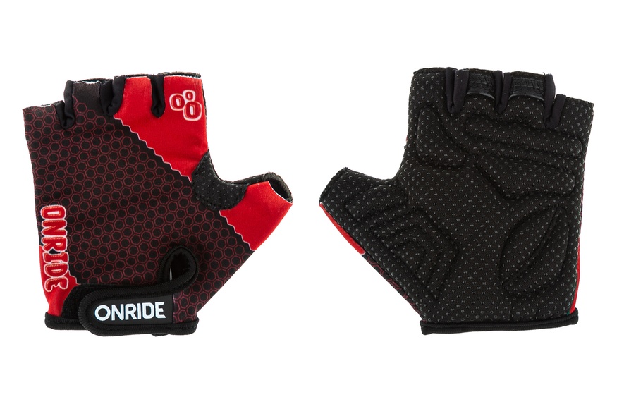 Купить Перчатки детские ONRIDE Gem черный-красный 3-4 с доставкой по Украине