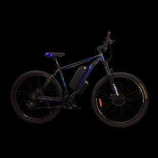 Купить Електровелосипед Cross Hunter 29" 20" Чорний-Синій набір FX-15R задній 500W 48V10Ah з дисплеєм с доставкой по Украине