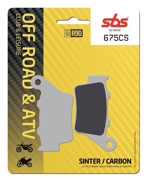 Колодки гальмівні SBS Comp Brake Pads, Carbon (675CS)