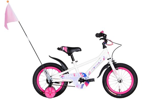 Купити Велосипед дитячий 14" Formula Race ST 2022, біло-рожевий з доставкою по Україні