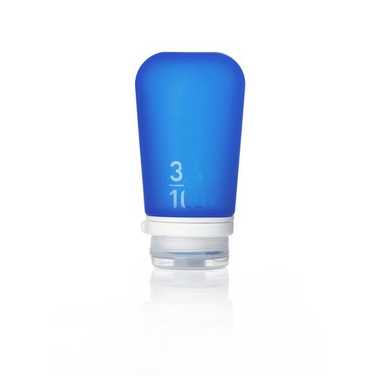 Силиконовая бутылочка Humangear GoToob + Large dark blue (синій)