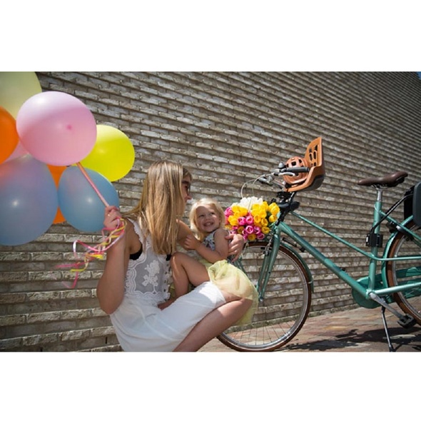 Купить Детское велокресло Bobike Mini ONE / Chocolate brown с доставкой по Украине
