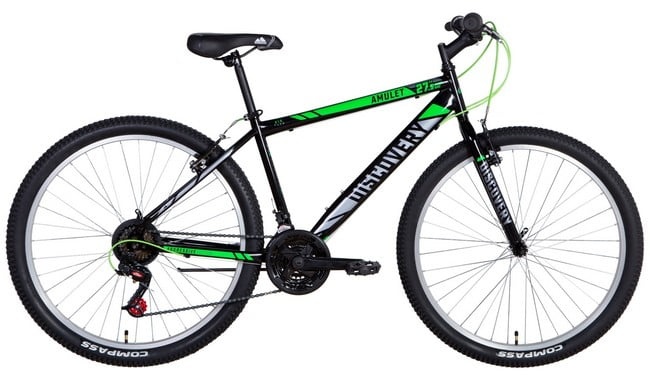 Купить Велосипед 27,5" Discovery Amulet/Attack ST vbr 17" рама 2021, черно-зеленый с доставкой по Украине