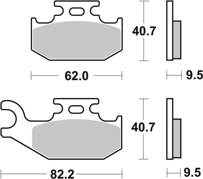 Тормозные колодки SBS Racing Brake Pads, EVO Sinter/Sinter (767RSI)