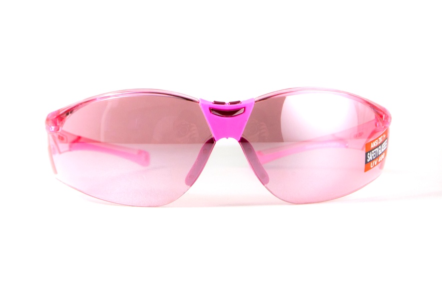Очки защитные открытые Global Vision Cruisin (pink), розовые