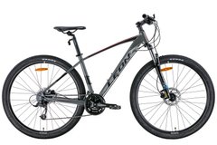 Купити Велосипед гірський 29" Leon TN-80 21" рама 2022, сіро-червоний з доставкою по Україні