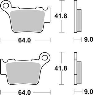 Гальмівні колодки Renthal RC-1 Works Brake Pads, Sintered (BP-108)
