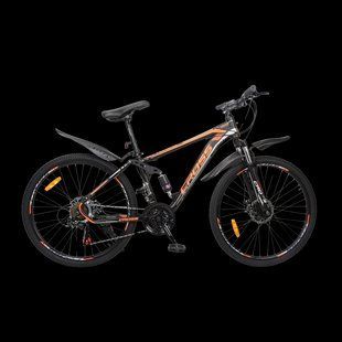 Купити Велосипед CROSS Enduro 26" 15" Чорний-Помаранчевий з доставкою по Україні