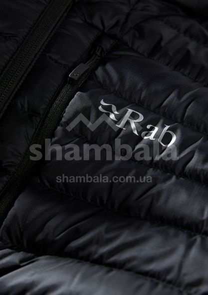 Мужской легкий пуховик Rab Microlight Alpine Jacket, Black, S (RB QDB-12-B-S), S, Чоловікам, 100% Recycled Polyamide