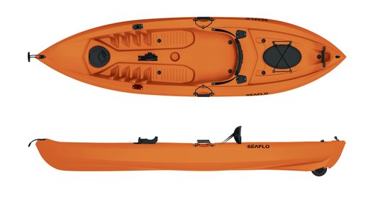 Каяк рибальський SF-1007 SeaFlo, помаранчевий