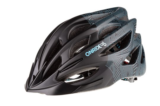 Купить Шлем ONRIDE Mount черный/синий M (55-58 см) с доставкой по Украине