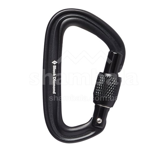 Карабин Black Diamond LiteForge Screwgate Carabiner, Black, One Size (BD 210248.0002), Дюралюміній