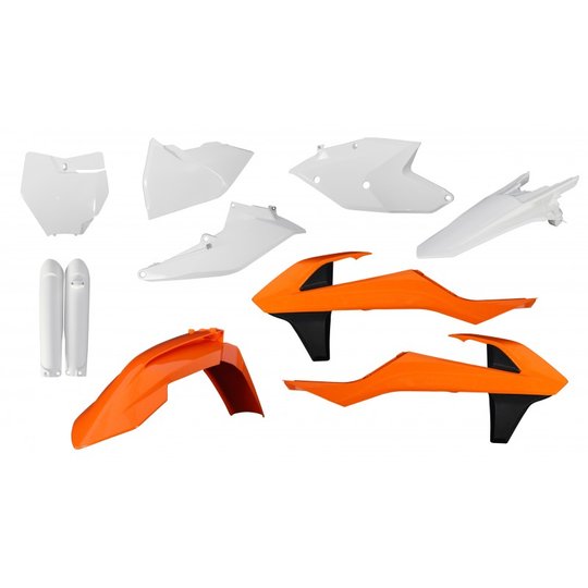 Комплект пластика 7 ACERBIS KTM SX/SXF 125-450 16-18 (Orange/White)