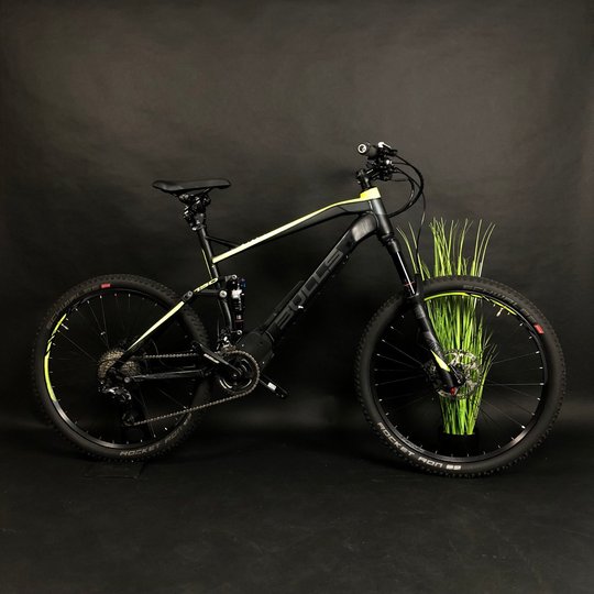 Купити Велосипед вживаний 27,5" Bulls E-Stream EVO FS 3, 54 рама, чорний з зеленим (без зарядки) з доставкою по Україні