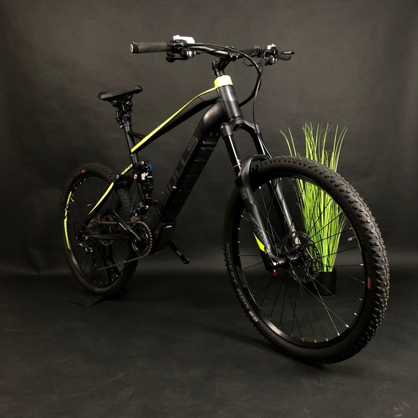 Купити Велосипед вживання 27,5" Bulls E-Stream EVO FS 3, 54 рама, чорний із зеленим (без зарядки) з доставкою по Україні
