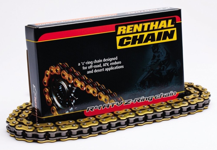 Цепка Renthal R4 ATV Chain - 520 (Gold), 520-100L/SRS Ring