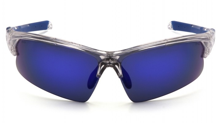 Окуляри захисні Venture Gear MontEagle Crystal (ice blue mirror) Anti-Fog, дзеркальні сині в прозорій оправі
