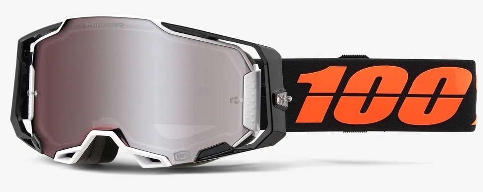 Окуляри 100% ARMEGA Goggle HiPER Blacktail - Mirror Silver Lens, Mirror Lens, Mirror Lens