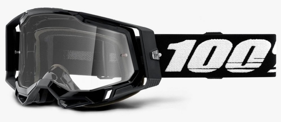 Окуляри 100% RACECRAFT 2 Goggle Black - Clear Lens, Clear Lens, Clear Lens