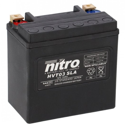 Акумулятор NITRO HVT V-Twin Battery (14 Ah), CCA 240 (A) (HVT-03-SLA)