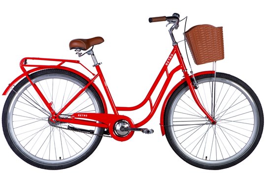 Купити Велосипед 28" Dorozhnik RETRO 2024 (помаранчевий) з доставкою по Україні