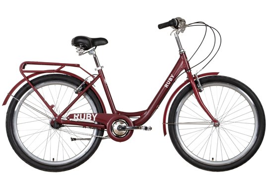 Купити Велосипед 26" Dorozhnik RUBY PH 2022 темно-червоний м з доставкою по Україні