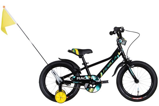 Купити Велосипед дитячий 16" Formula Race ST 2021, чорно-жовтий з доставкою по Україні