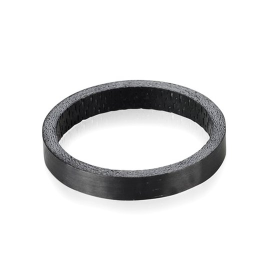 Купити Проставочне кільце XLC чорне, 5 мм, 1 1/8 " карбон з доставкою по Україні