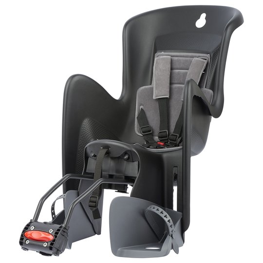 Купить Дитяче крісло заднє POLISPORT Bilby Maxi RS на підсідельну трубу, 9-22 кг, чорне с доставкой по Украине