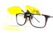 Полярізаційна накладка на окуляри (жовта)