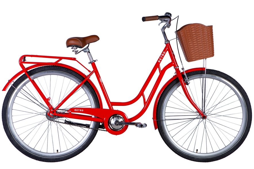 Купить Велосипед 28" Dorozhnik RETRO 2024 (помаранчевий ) с доставкой по Украине