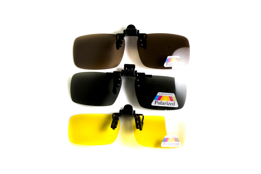 Полярізаційна накладка на окуляри (жовта)